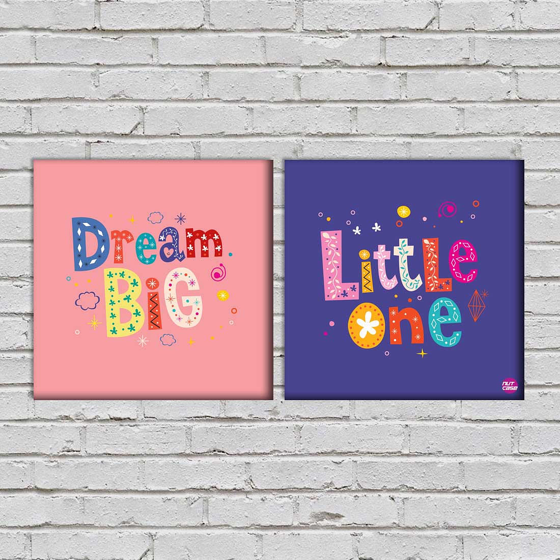 Wall Art Decor Panels Set Of 2 - Dream Big