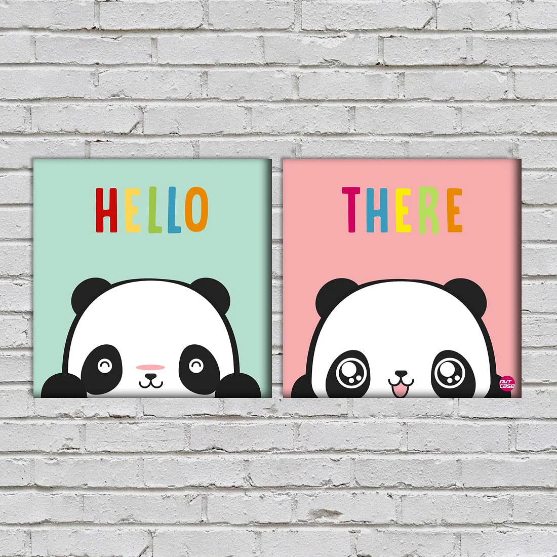 Wall Art Decor Panels Set Of 2 - Hello There - Image 2