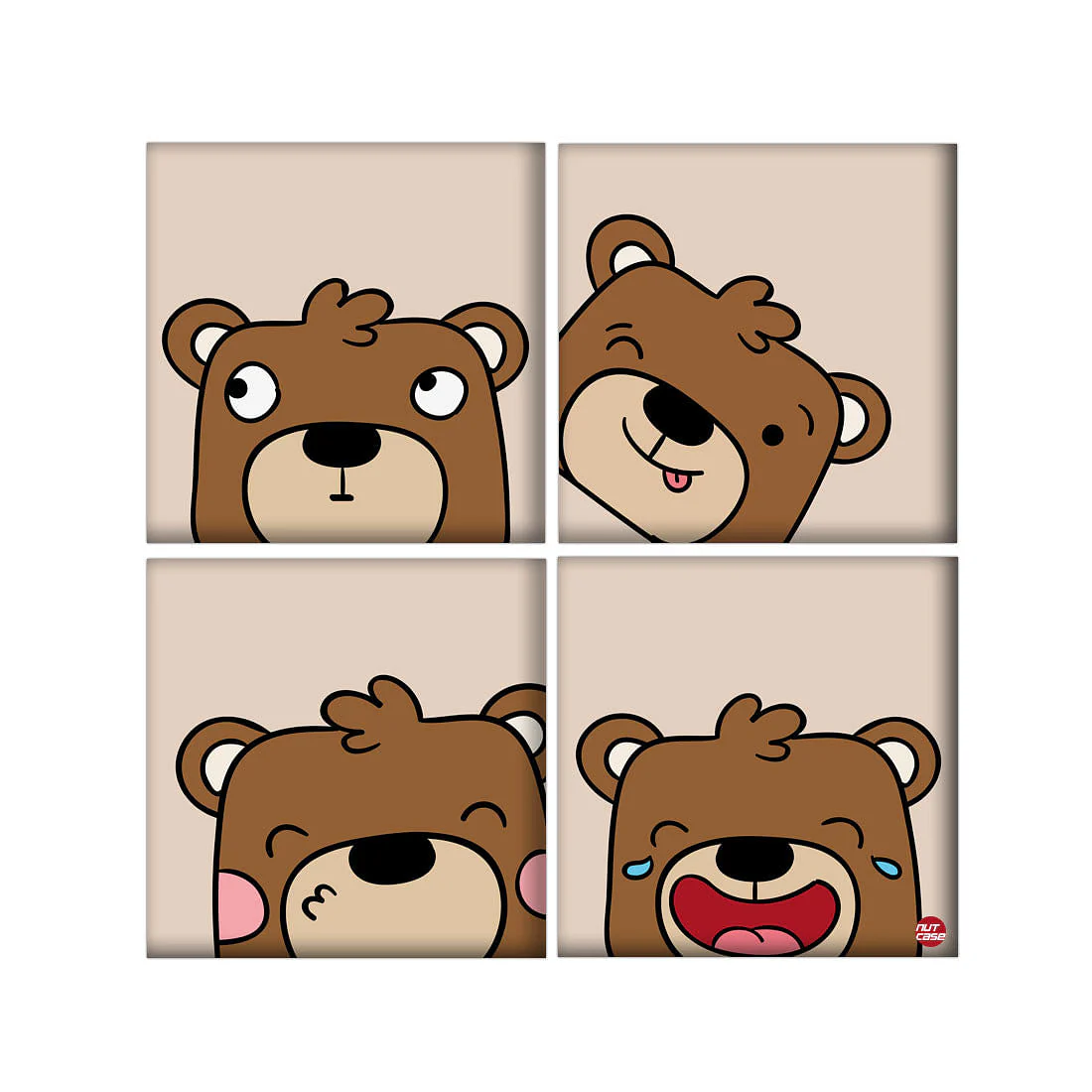 Wall Art Decor For Home Set Of 4 -Beer Face - Image 2