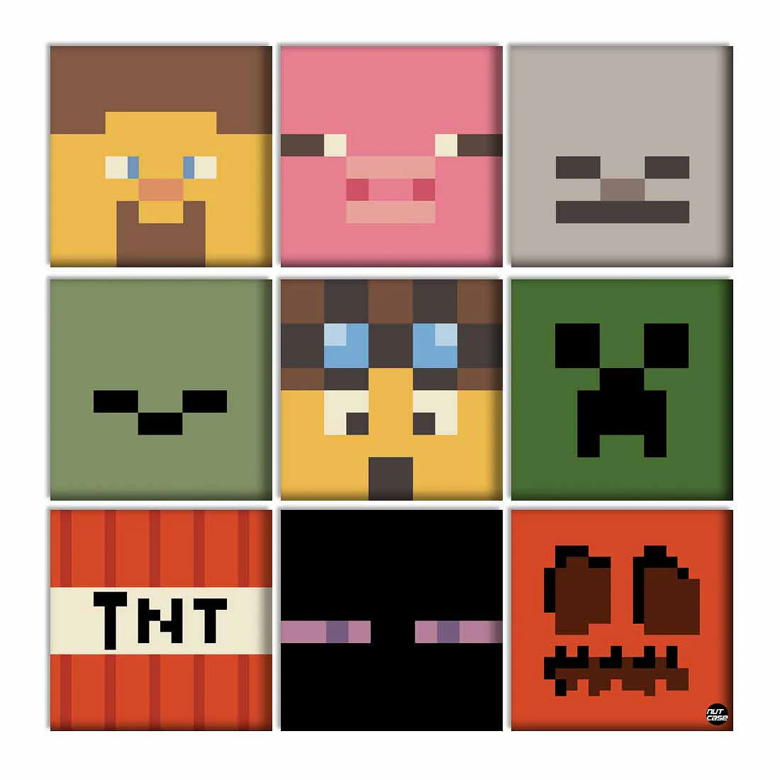 Wall Art Decor - Set Of 9 Boards - Cubic Monster - Image 2