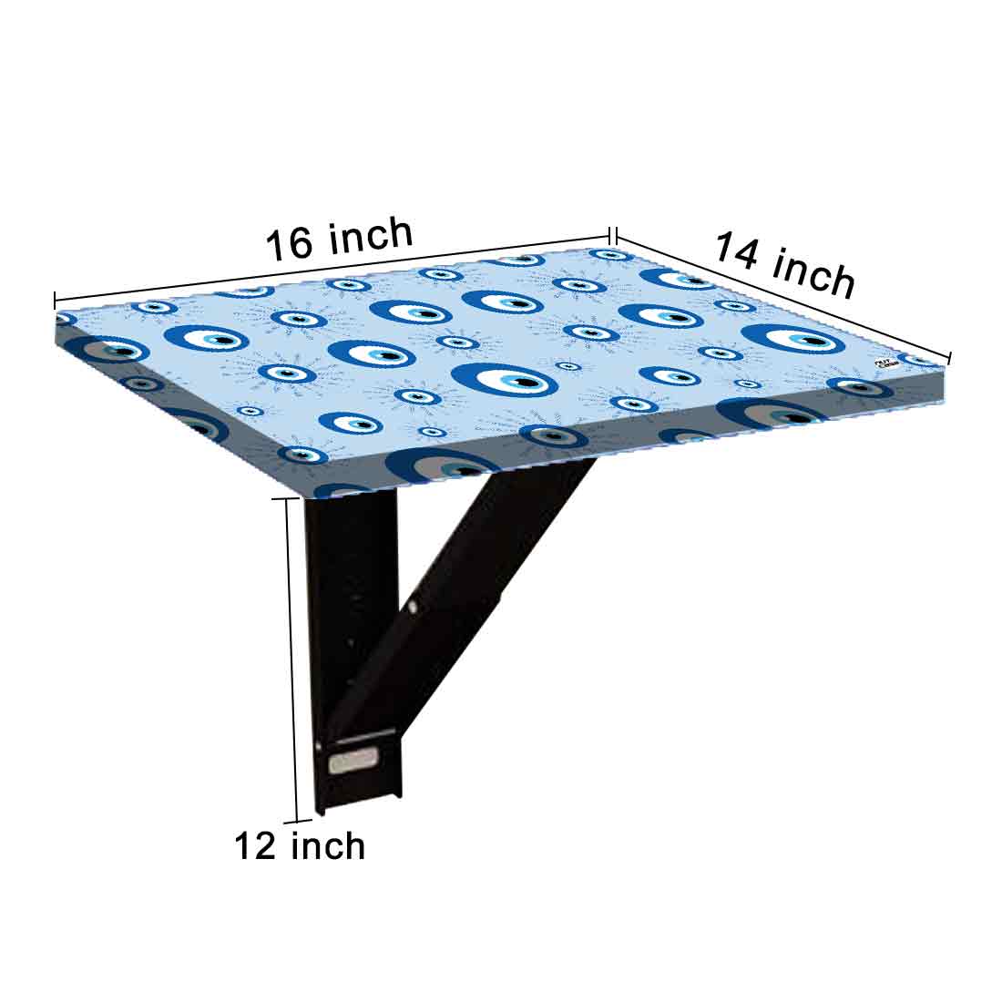 Fold Down Wall Hung Bedside Table with Desk for Laptop - Evil Eye Protector - Image 15