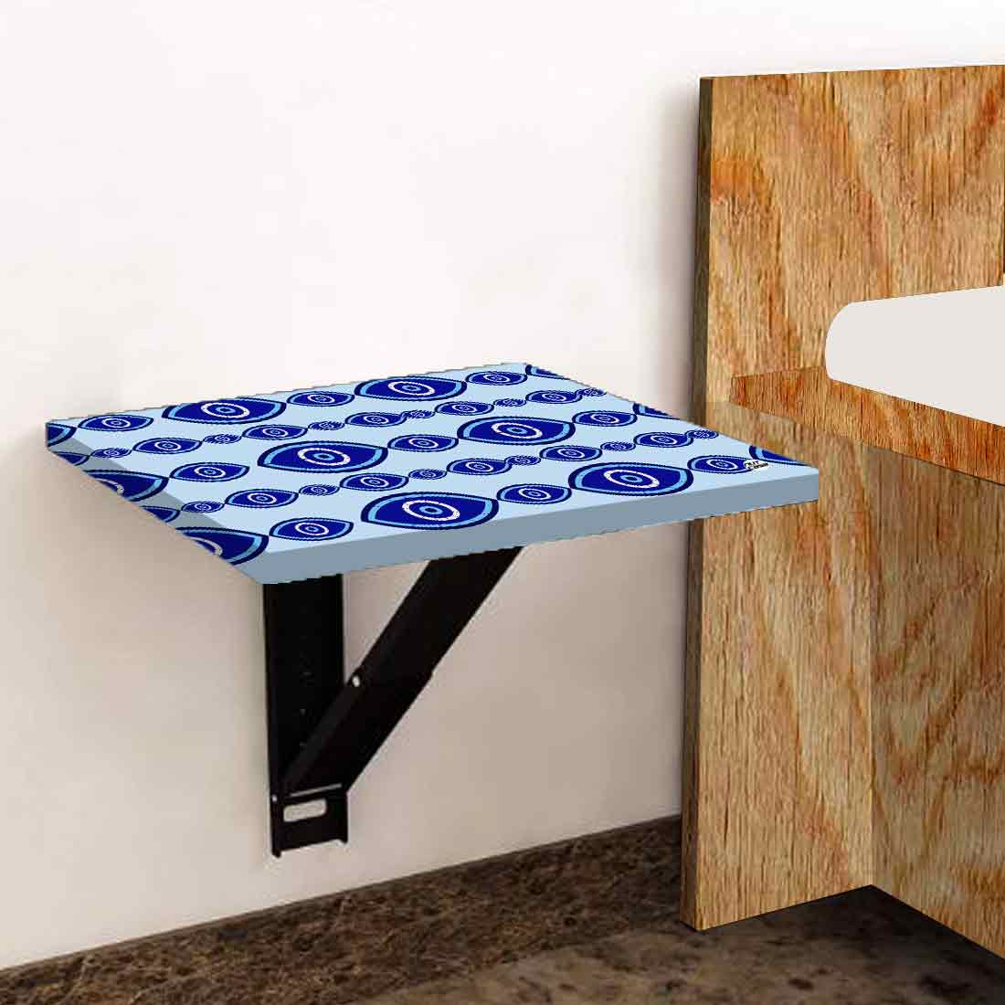 Fold Down Wall Fixed Bedside Table With Desk - Evil Eye Protector - Image 3