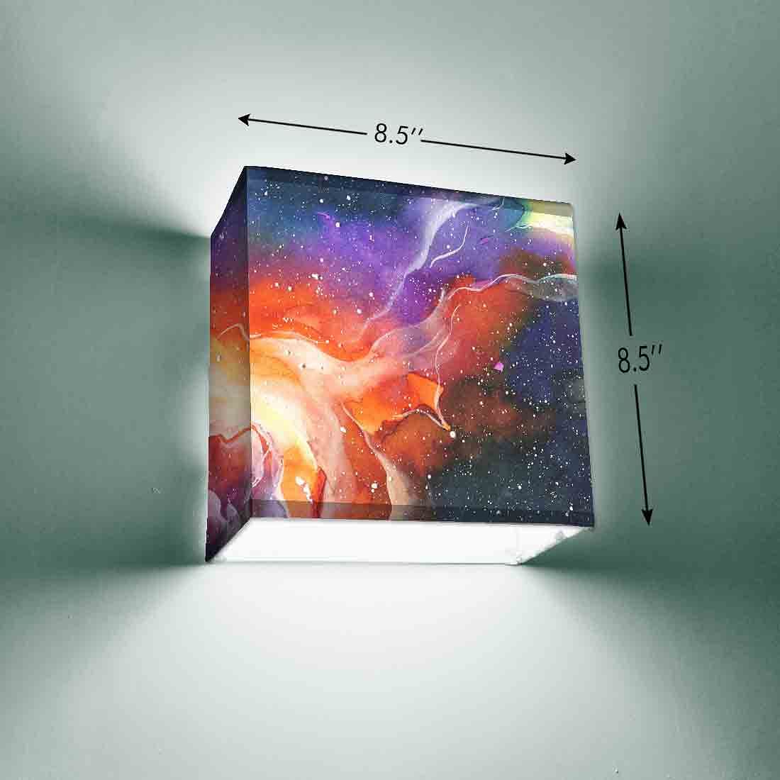 Stylish Square Wall Lamp Night Light - Galaxy - Image 3