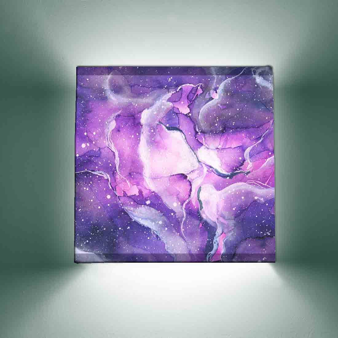 New Purple Wall Lamp Night Light - Watercolor