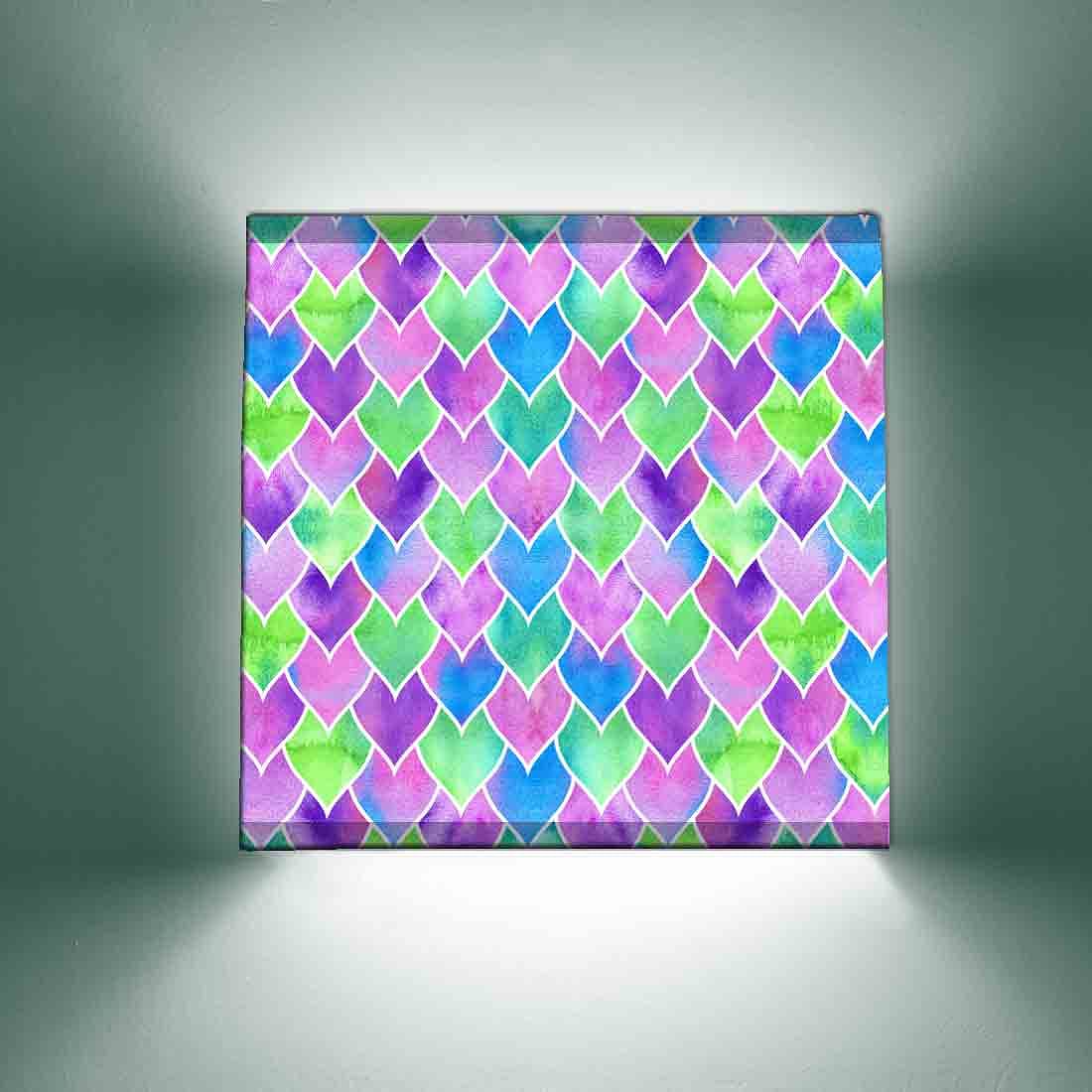 Fancy DrawingRoom Wall Lamp - Green Hearts