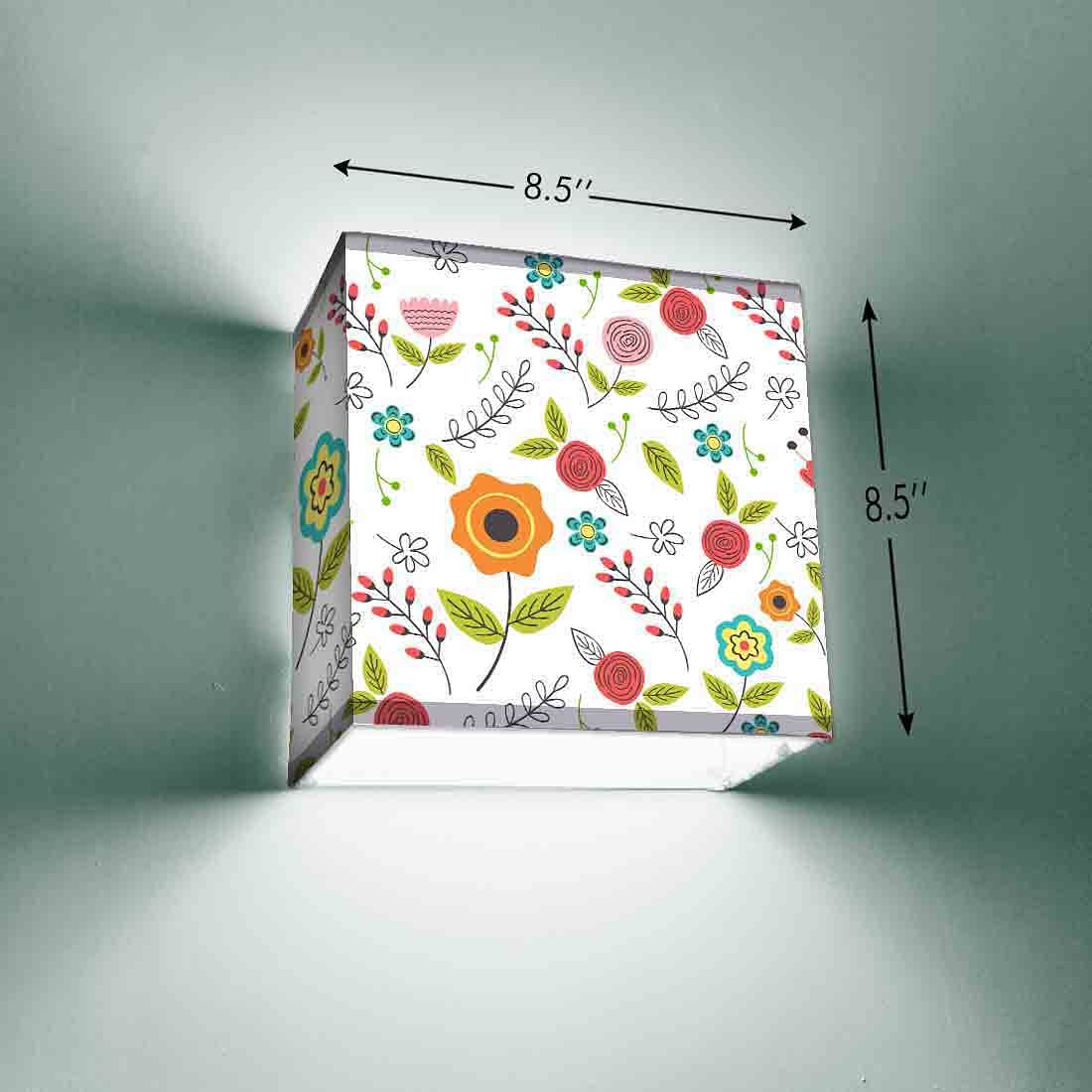 Nice Square Wall Lamp - flowers and leaves - Image 3