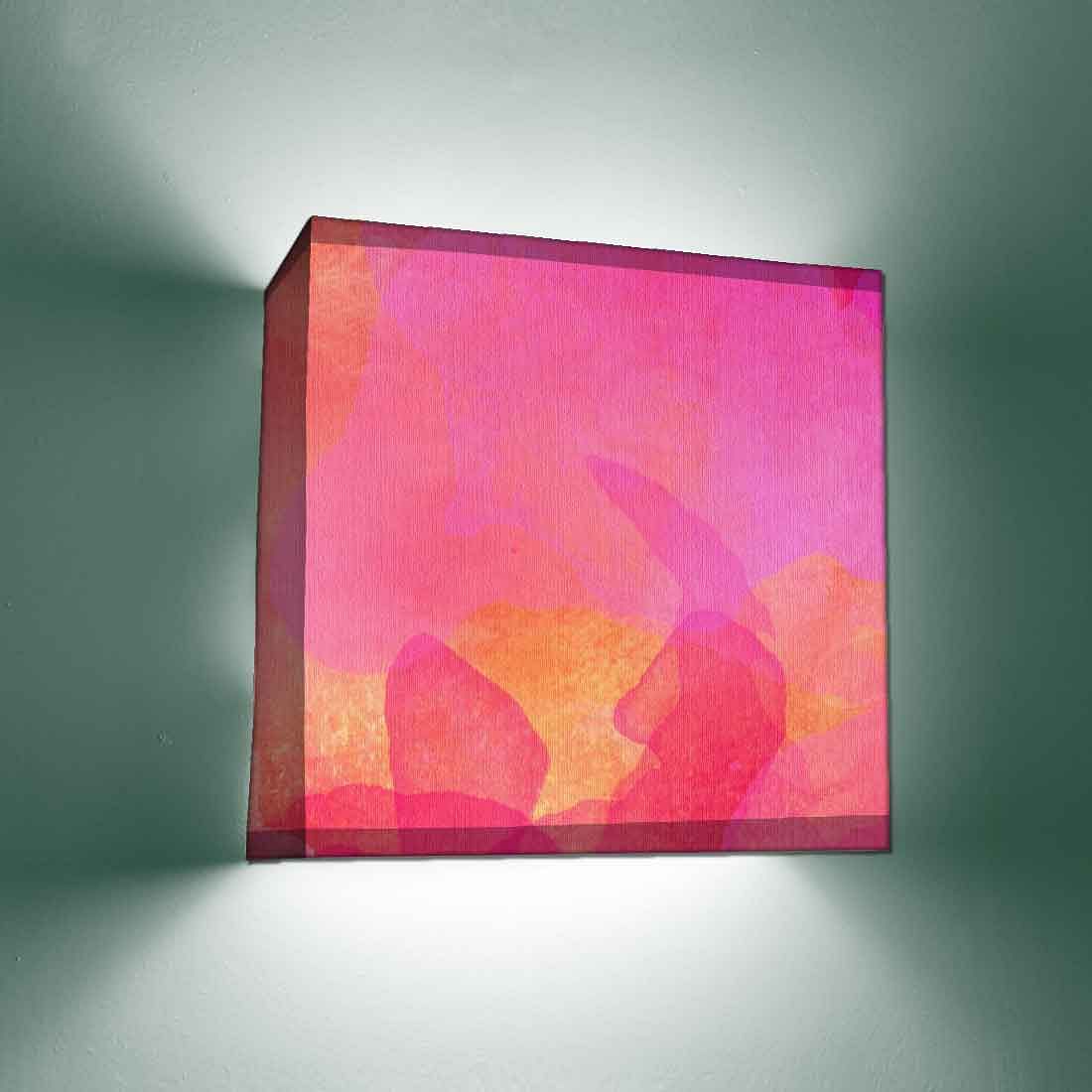 Pink Wall Lamp Square Shaped Lights - Image 2