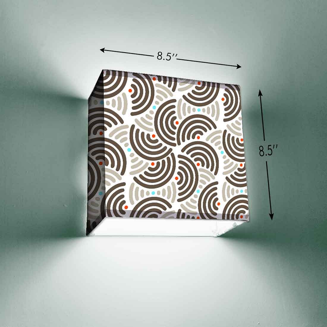 Fancy Square Wall Lamp - Semi Pattern - Image 3