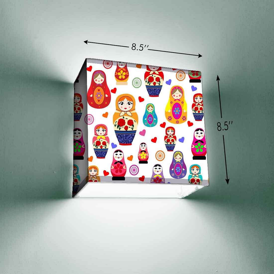 Designer Kids Room Wall Lamp - Babushka Dolls - Image 3