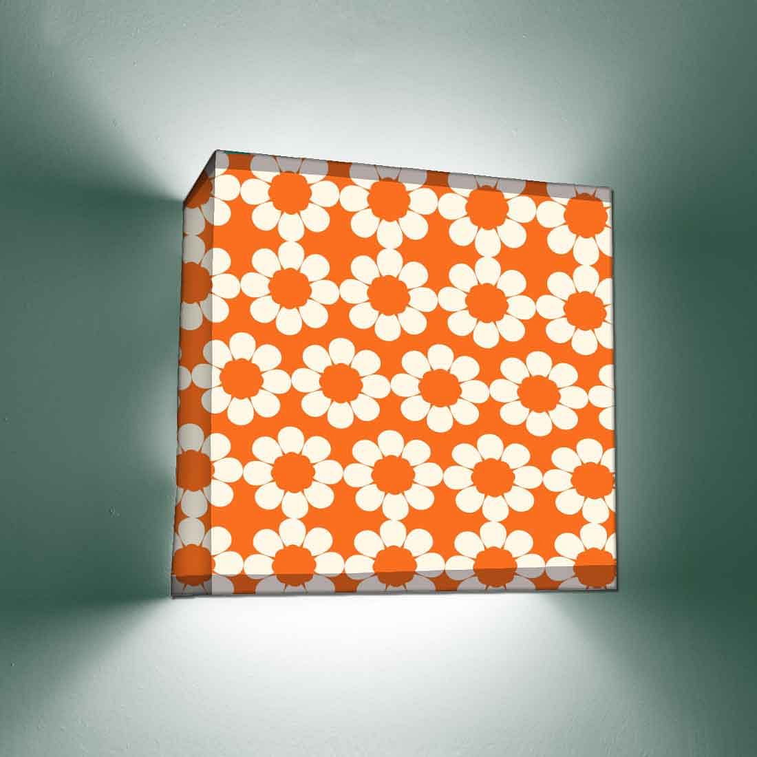 New Girly Wall Lamp - Orange Flower - Image 2