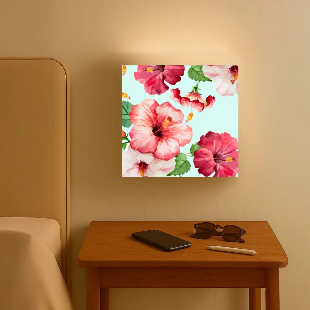Designer Floral Wall Lamp - Hibiscus - Image 3