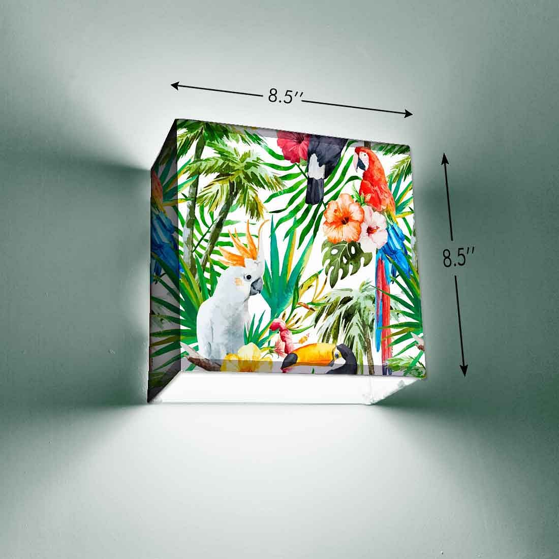 Kids Room Wall Lamp - White & Red Parrot - Image 7