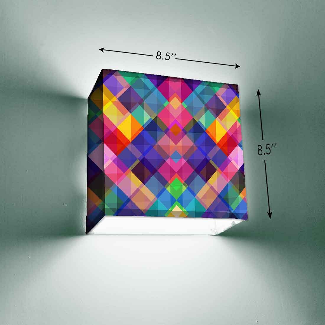 Designer Square Wall Lamp - Colorful Squares - Image 7