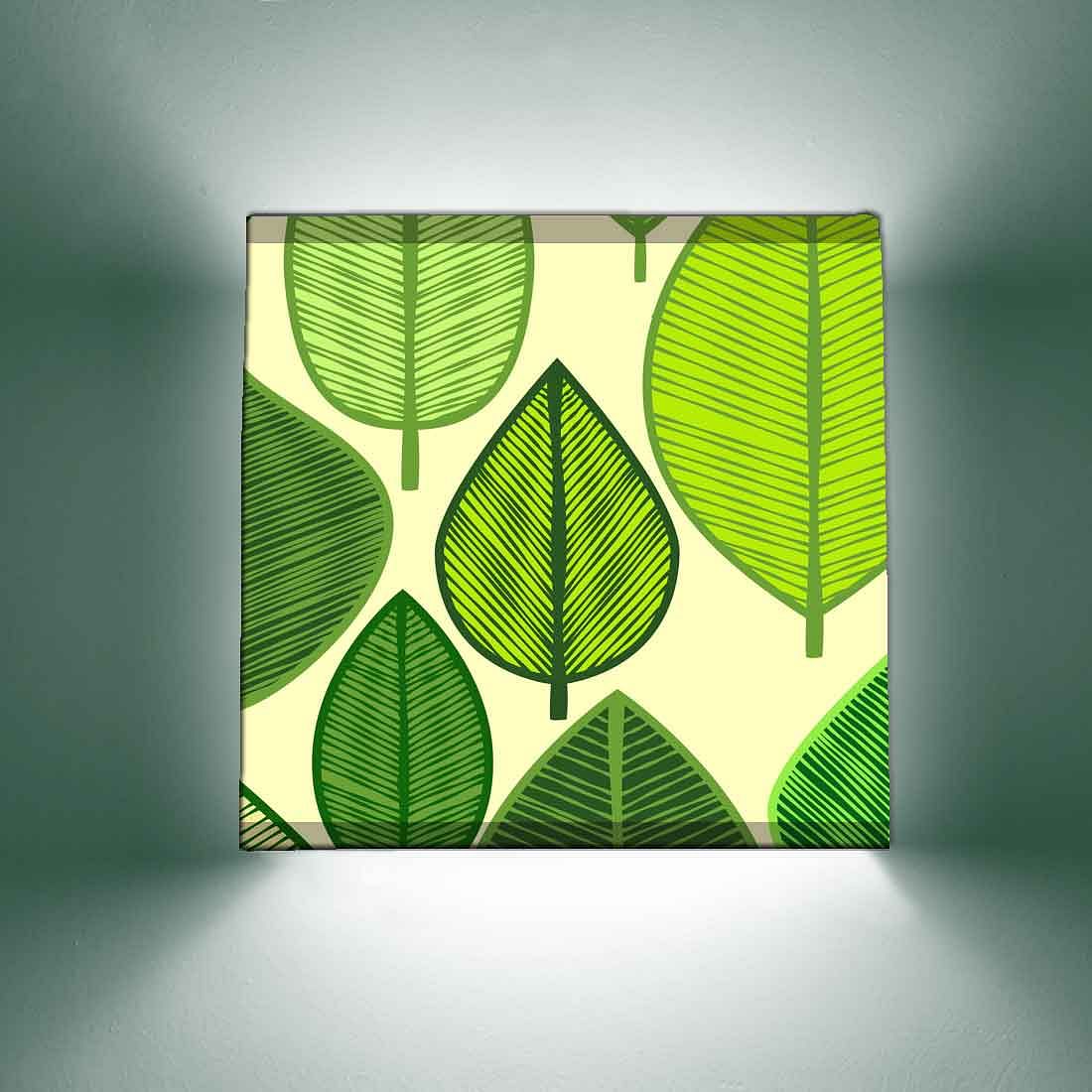 Modern Living Room Wall Lamp - Green Leaves