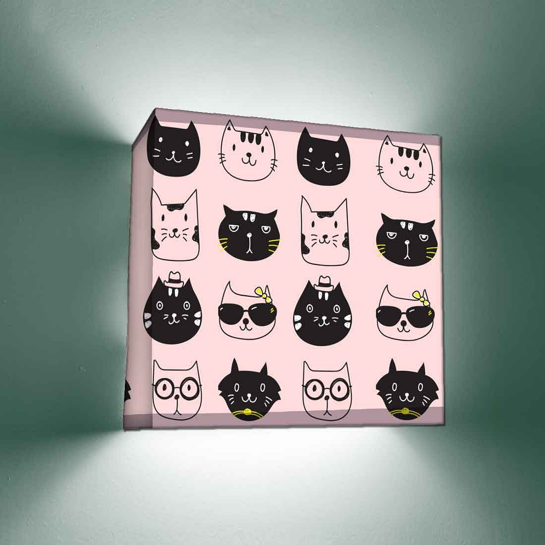 Children's Bedroom Wall Lamp - Black Cats - Image 2