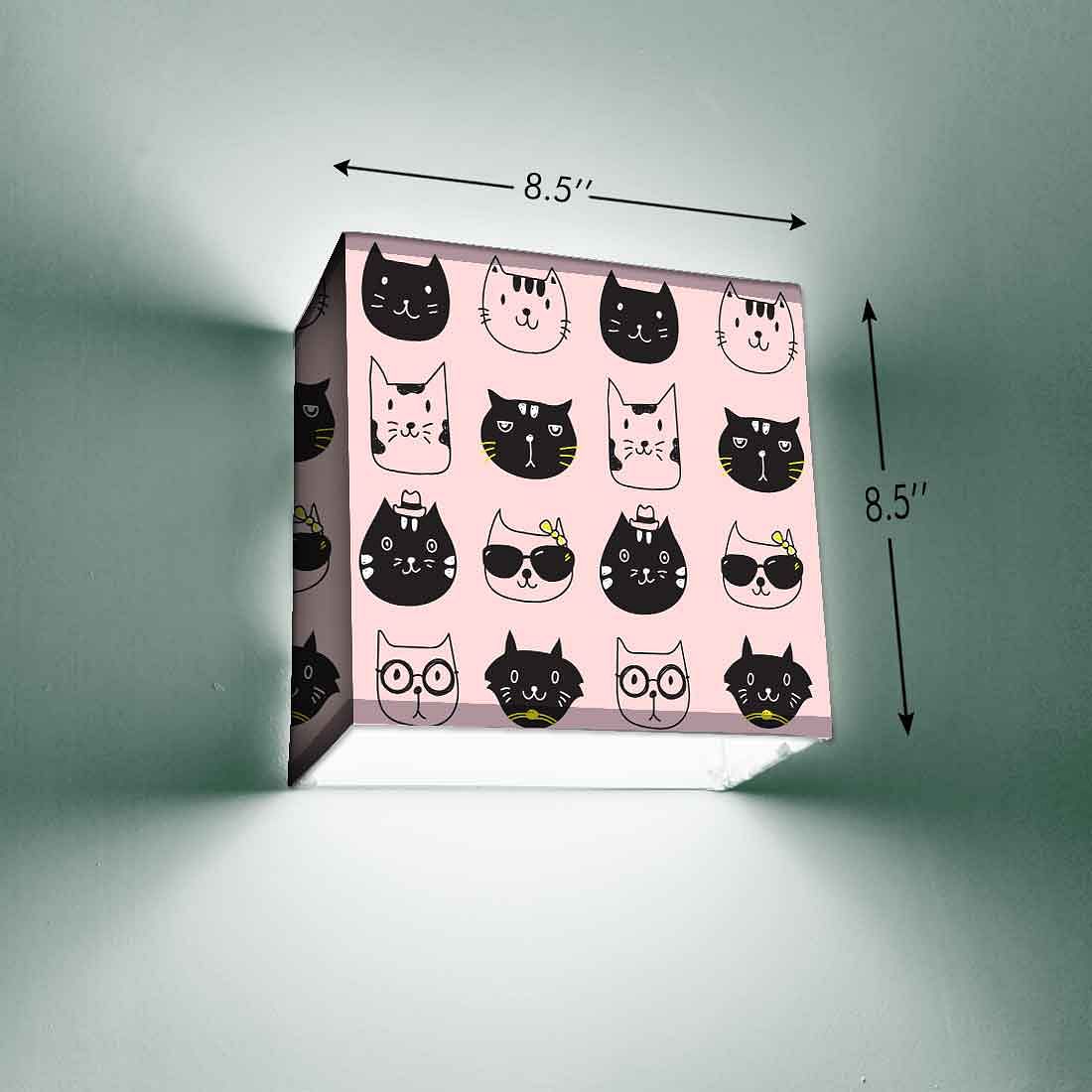 Children's Bedroom Wall Lamp - Black Cats - Image 3