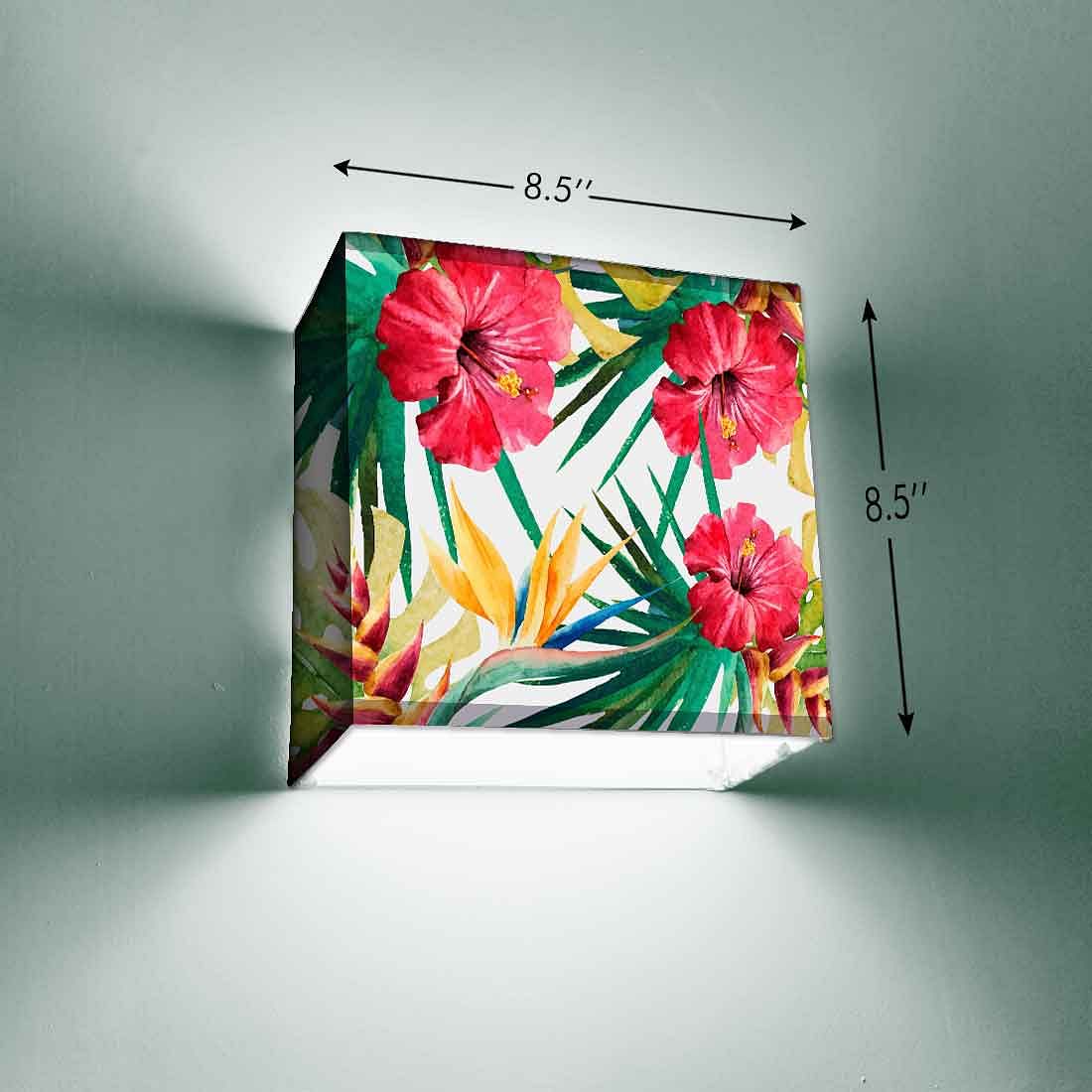 New Floral Wall Lamp - Hibiscus and Leaves - Image 3