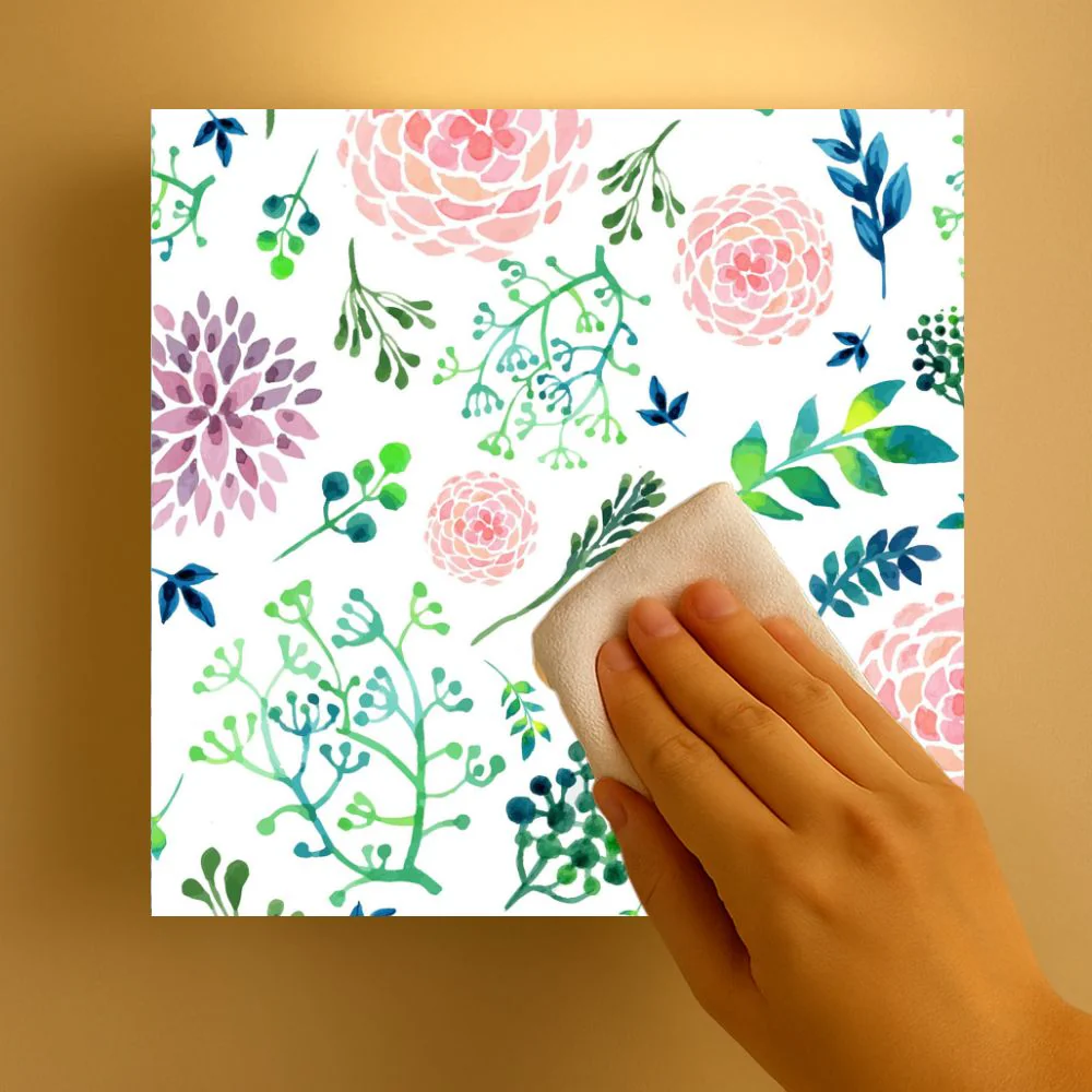 White Best Square Wall Lamp Light - Cute Flowers - Image 4