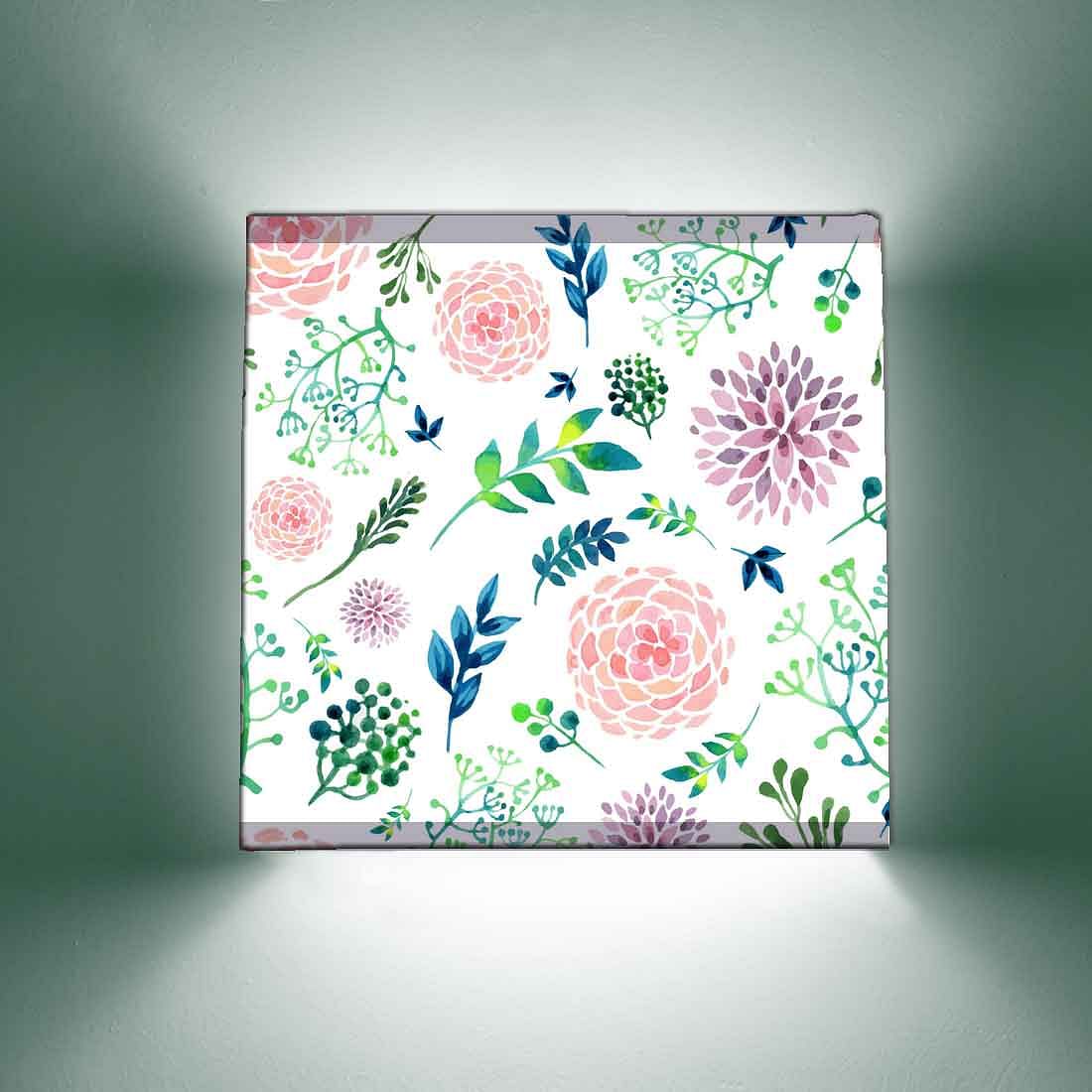 White Best Square Wall Lamp Light - Cute Flowers - Image 5