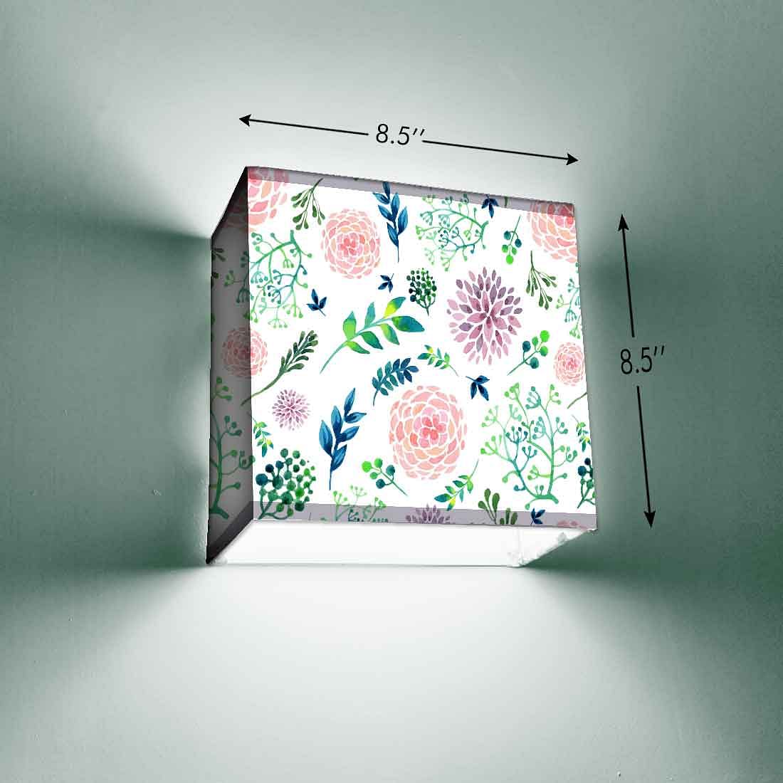 White Best Square Wall Lamp Light - Cute Flowers - Image 7
