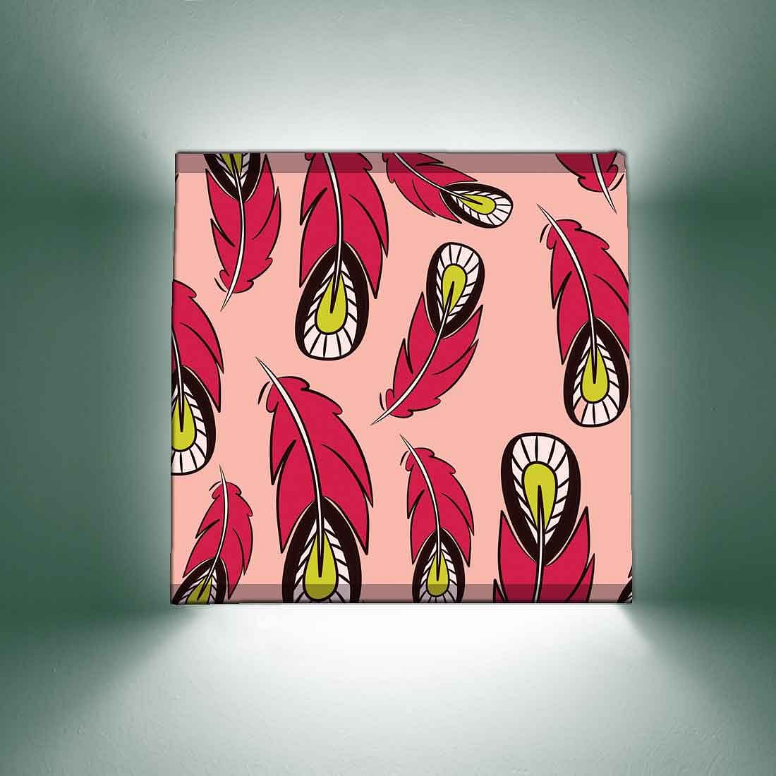Wall Lamp Square Shaped Lights - Feather