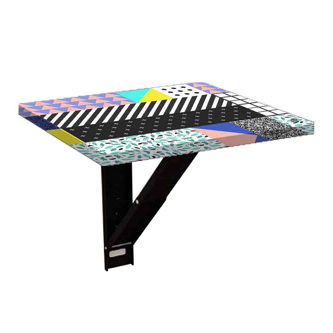 Fold Down Side Table Wall Mounted - Line Pattern - Image 6