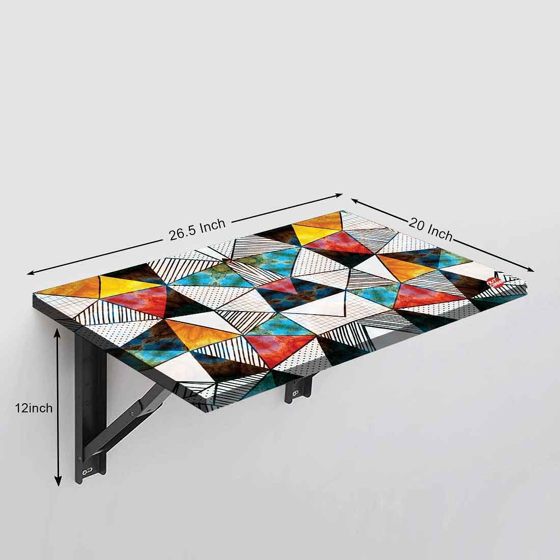 Wall Mounted Study Table for Work From Home - Stone  Chips - Image 4