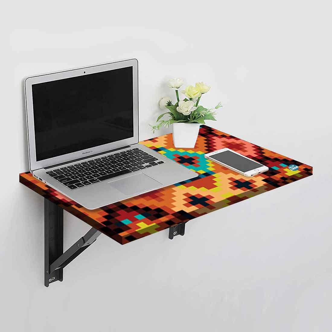 Wall Mounted Modern Work Table - Ethnic Pattern - Image 2