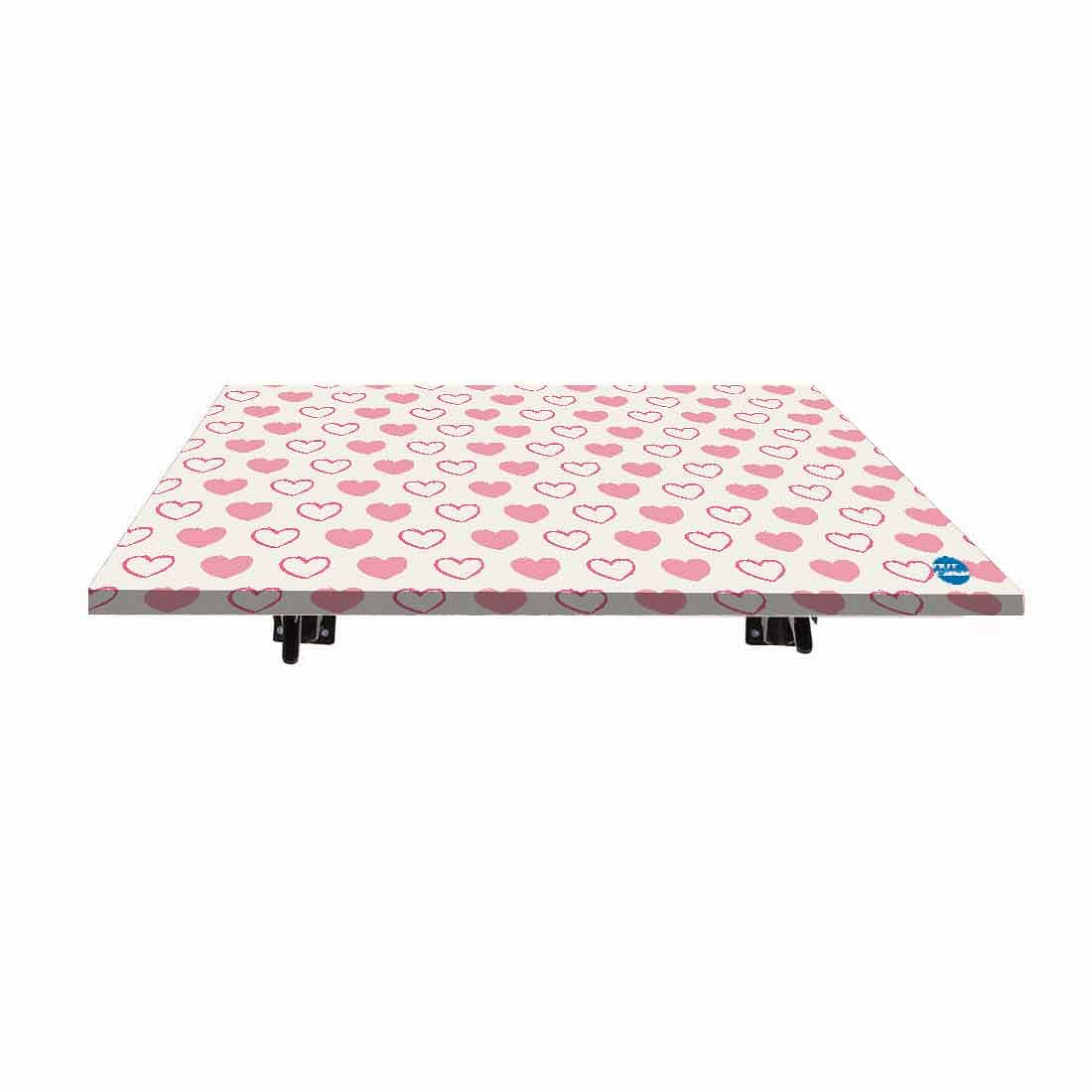 Nutcase Pink Hearts Study Table - Wall Mounted - Image 5