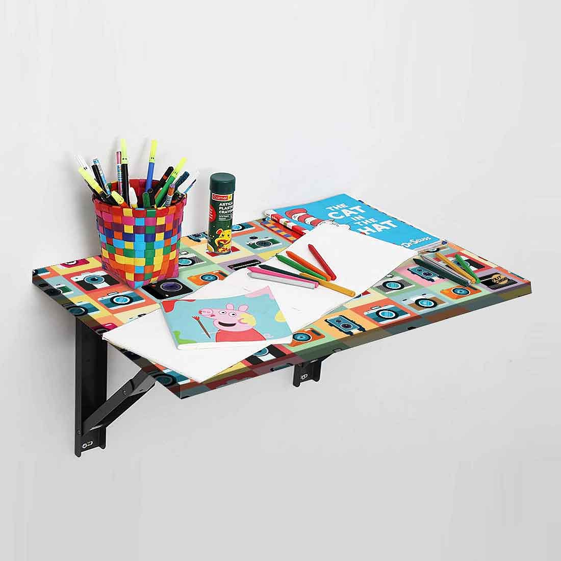 Study Table For Kids - Wall Mounted - Camera Icons - Image 3