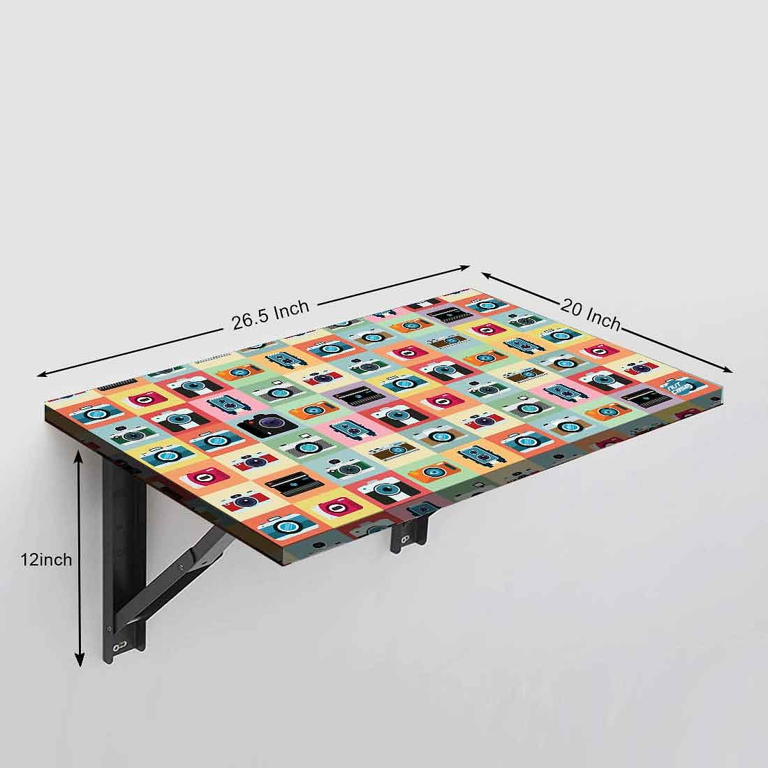 Study Table For Kids - Wall Mounted - Camera Icons - Image 4