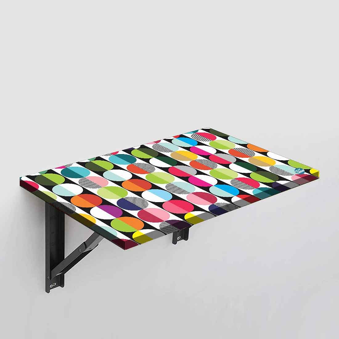 Foldable Study Table Wall Mounted -  Retro  Design