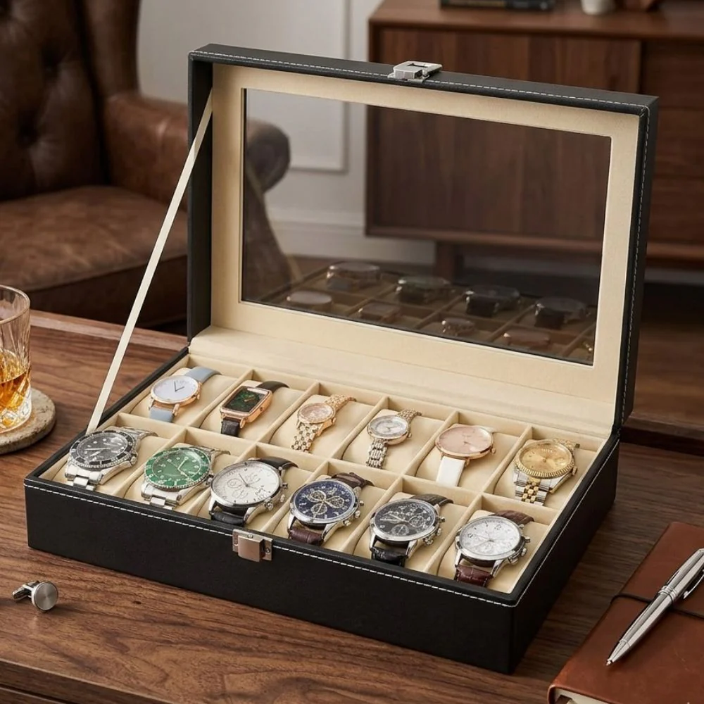 Watch Box for 10 Watches | Unique Gift for Dad - Image 3