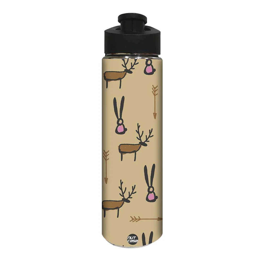 Stainless Steel Sipper Bottle - Rabbit and Deer
