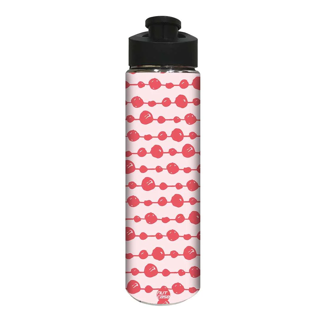 Designer Stainless Steel Water Bottle - Pink Design