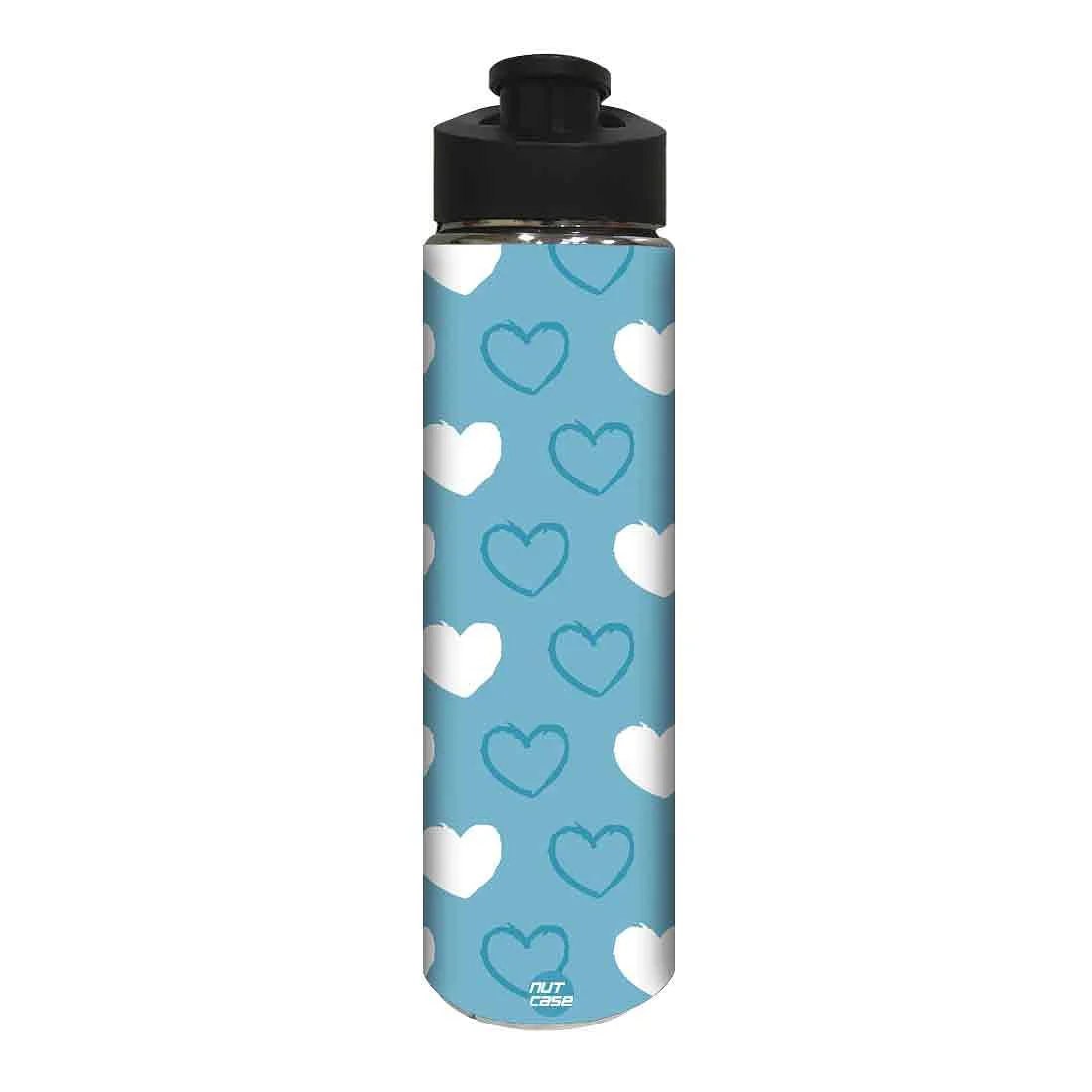 Designer Sipper Bottle for Kids - White Heart