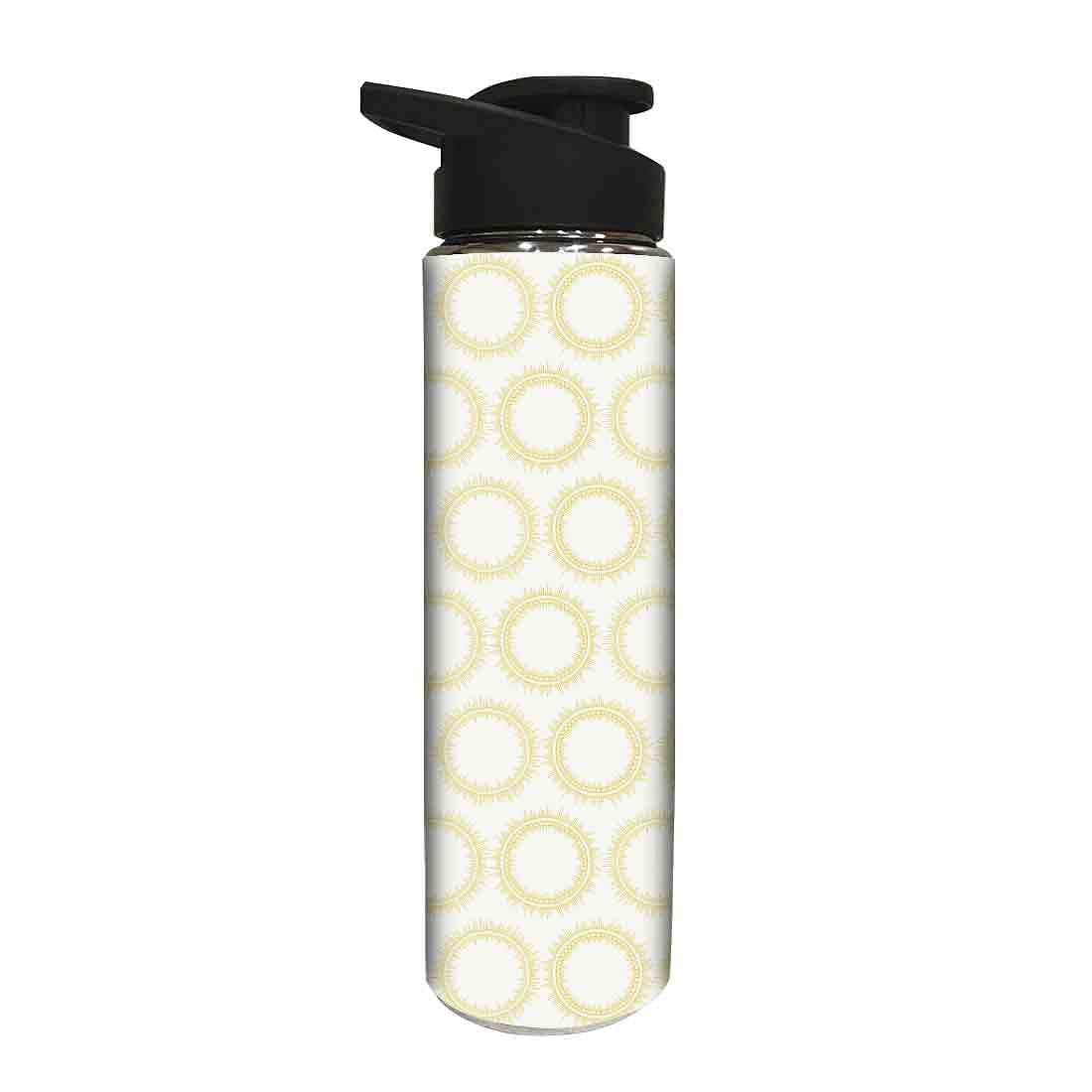 Designer Sipper Bottle for Kids - Yellow Pattern Circle - Image 2