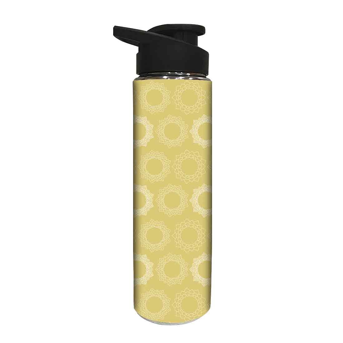 Designer Small Water Bottle Stainless Steel Sipper - Circle - Image 2