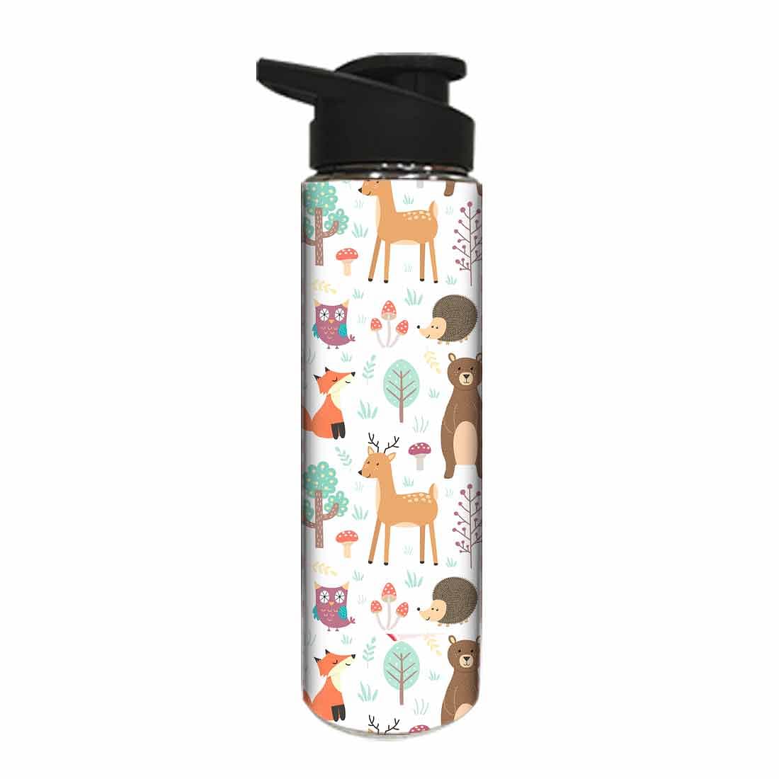 Sipper Stainless Steel Water Bottle for Kids - Cute Animal - Image 2