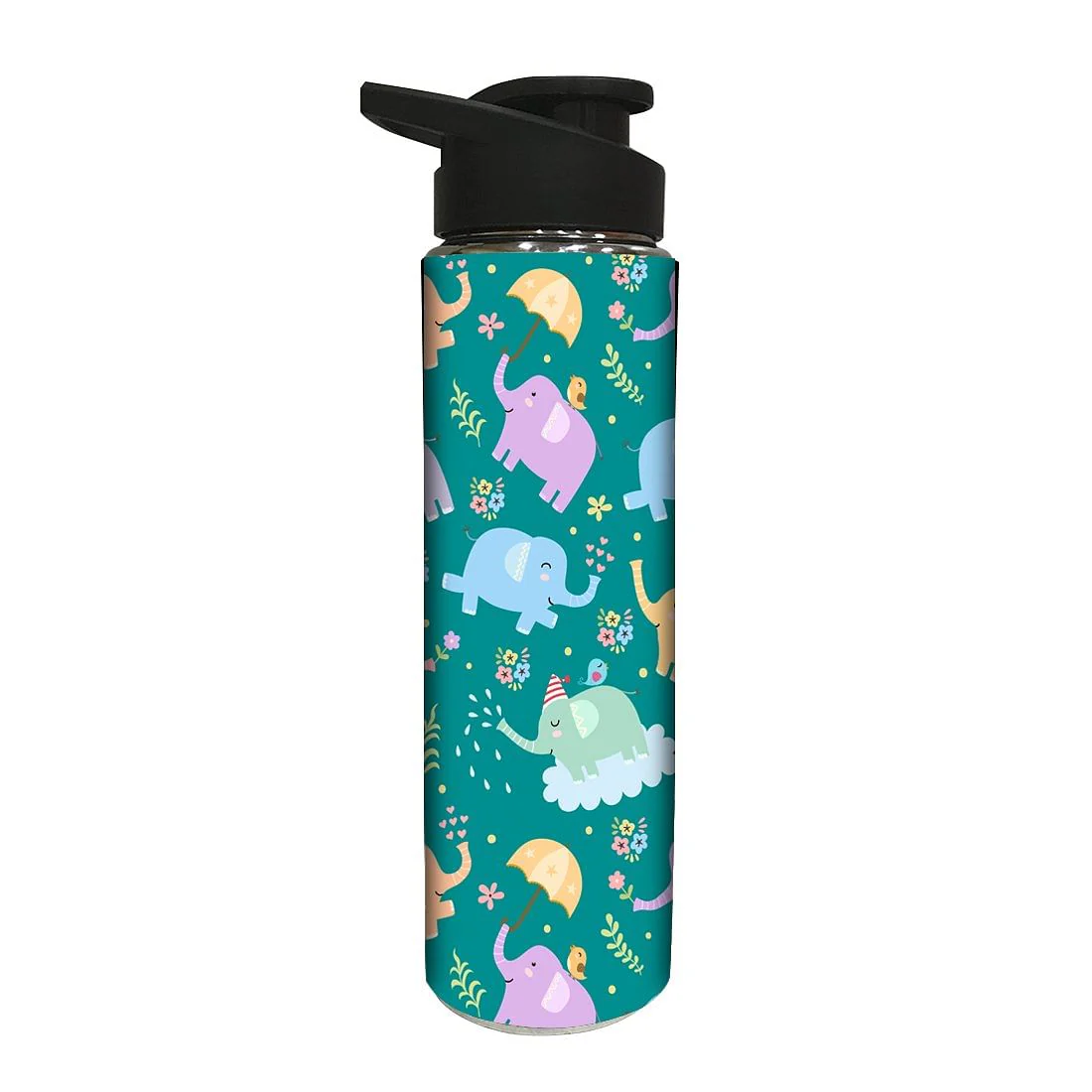 Steel Water Bottle for Kids Birthday Return Gifts - Elephant - Image 2