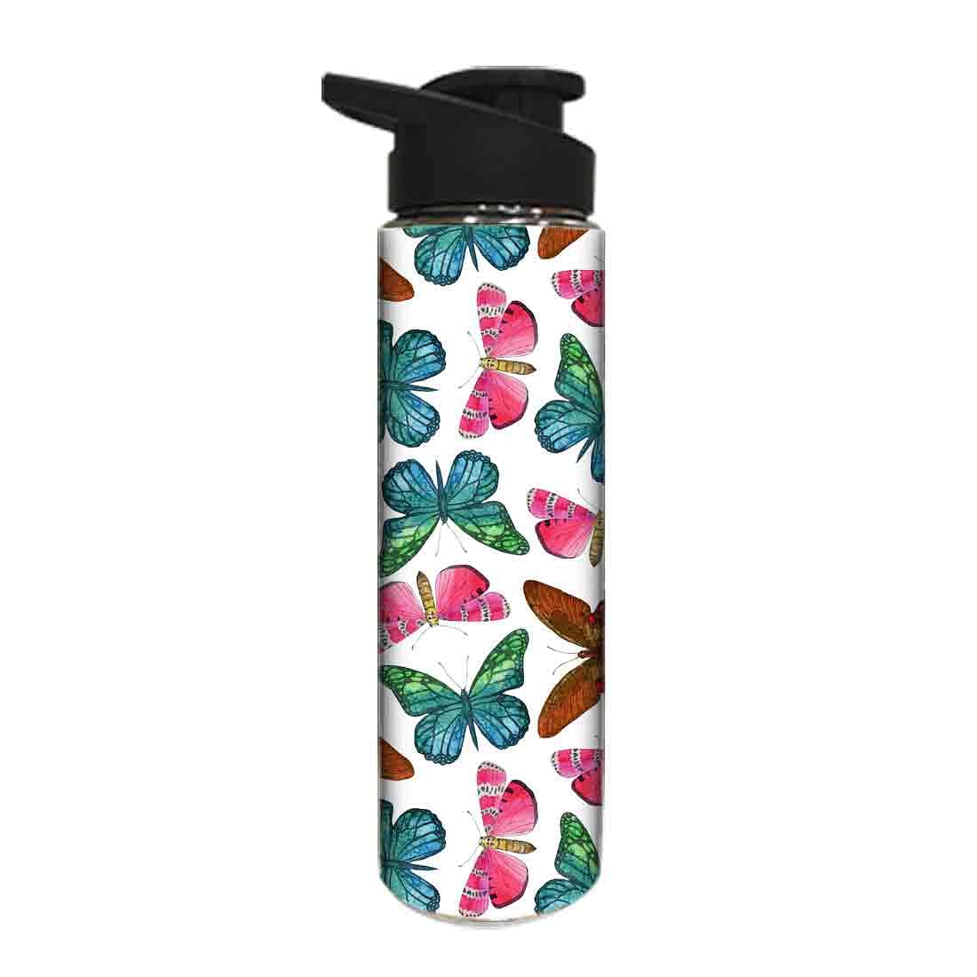 Cute Sipper Stainless Steel Bottle for Girls - Butterfly - Image 2
