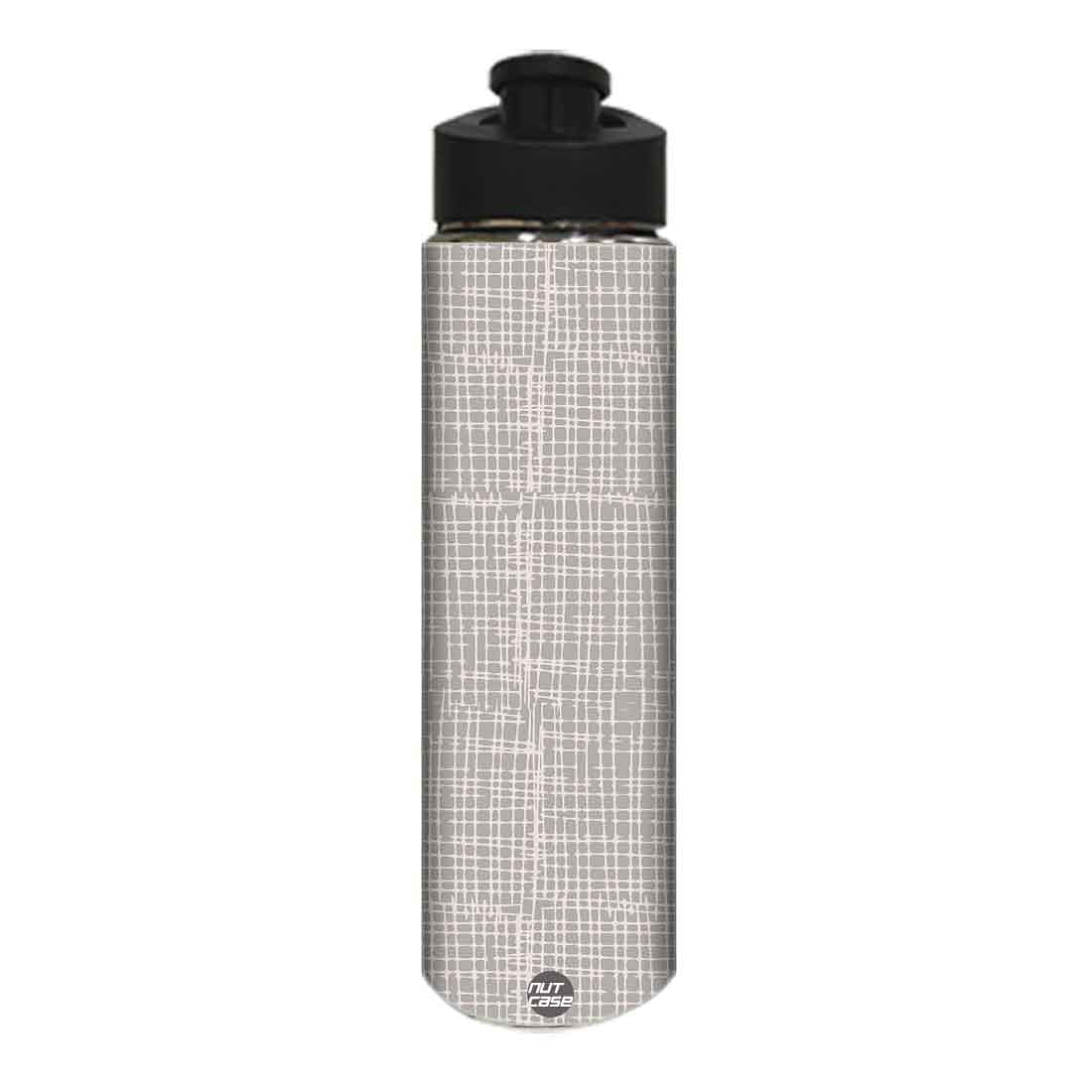 Designer Sipper Bottle for Kids - Grey Lines