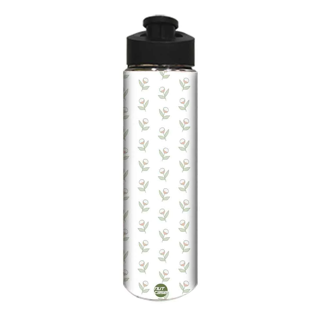 Stainless Steel Water Bottle - Flower Pattern