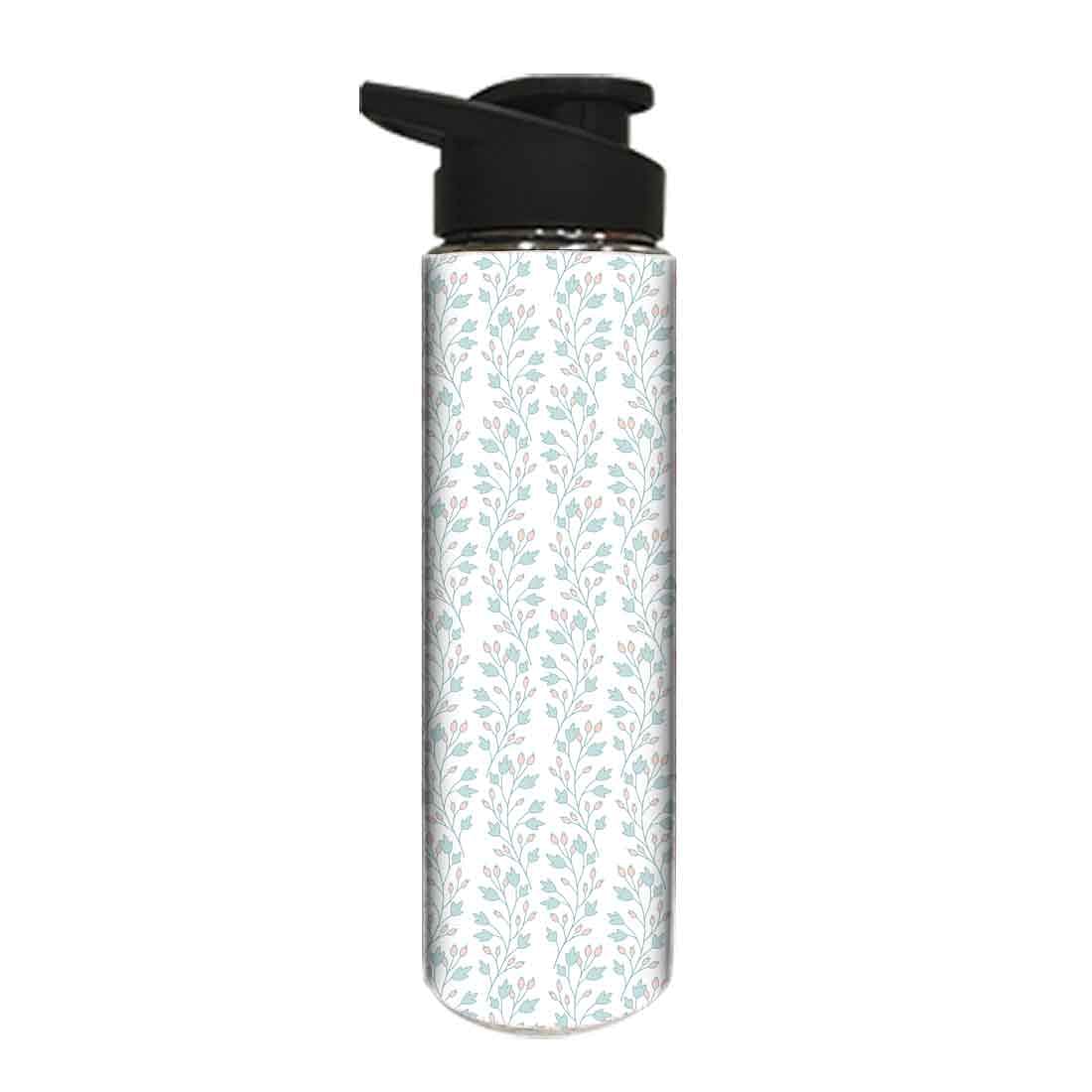 Designer Stainless Steel Water Bottle - Pattern Floral - Image 2