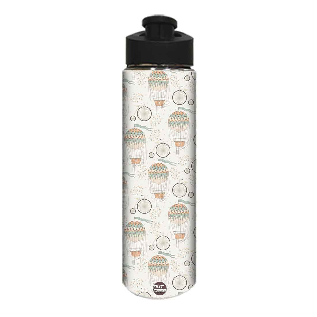 Designer Stainless Steel Water Bottle - Air Balloon and Cycles
