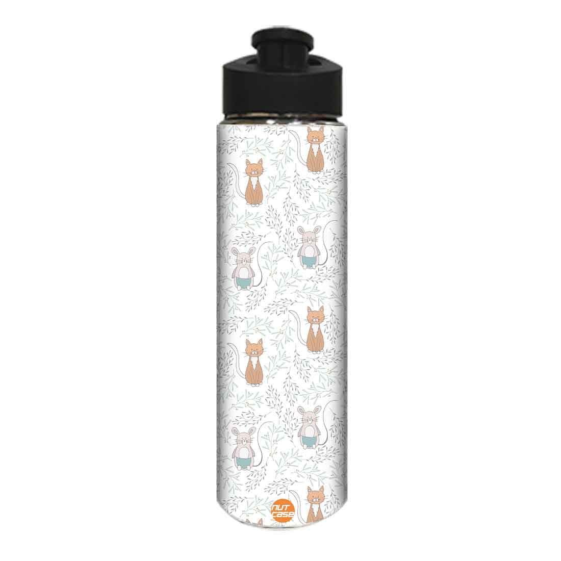 Water Bottle for Kids - Cat and Rat