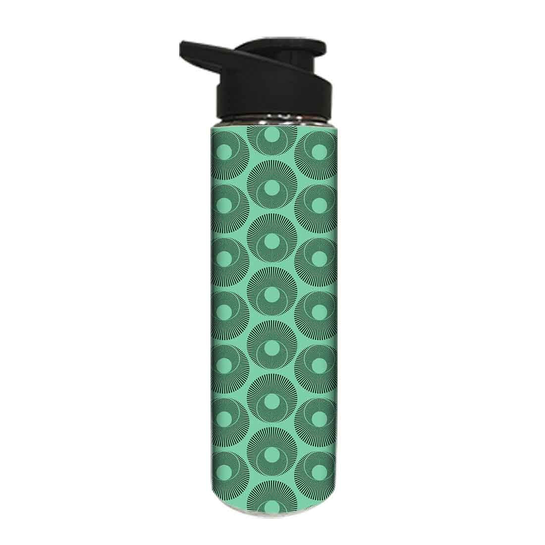 Designer Stainless Steel Sipper Bottle - Retro Green Art - Image 2