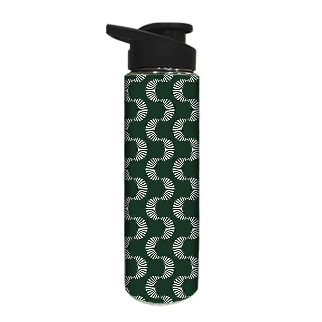 Stainless Steel Sipper Bottle - Dark Green Retro - Image 2