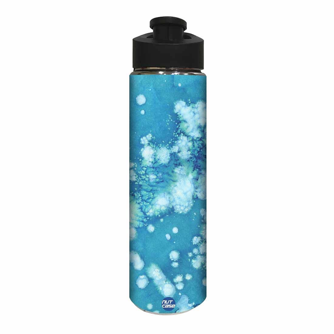Water Bottle for Kids - Arctic Space Light Blue Watercolor