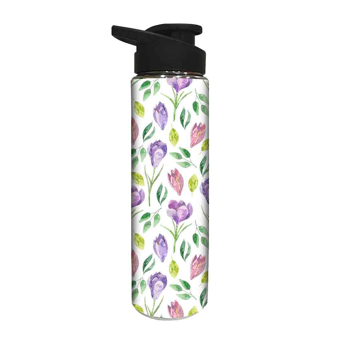 Water Bottle for Kids - Purple Flower - Image 2
